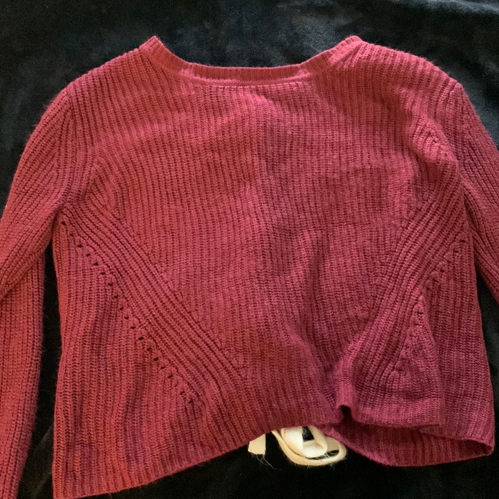 Francesca’s Berry Red sweater; never been worn